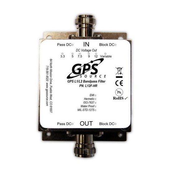 L12F-HR GPS Bandpass Filter